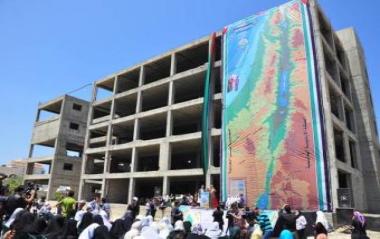 خارطة لفلسطين تدخل موسوعة غينيس ومساحتها 200 متر مربع